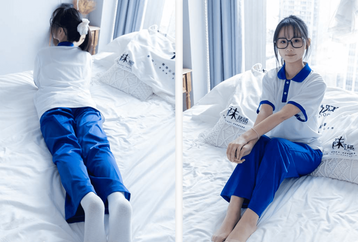 袜啵啵 351期 | 甜甜圈的板鞋、白棉袜、肉丝、校服裤里丝(带视频)-视频截图