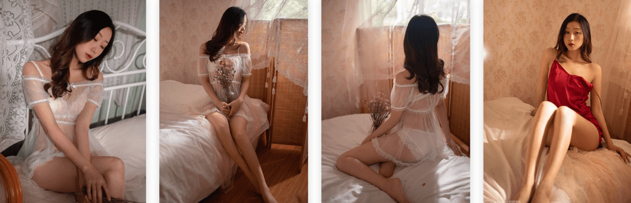 YALAYI雅拉伊 | 茉莉 晓琪的蕾丝睡裙-视频截图