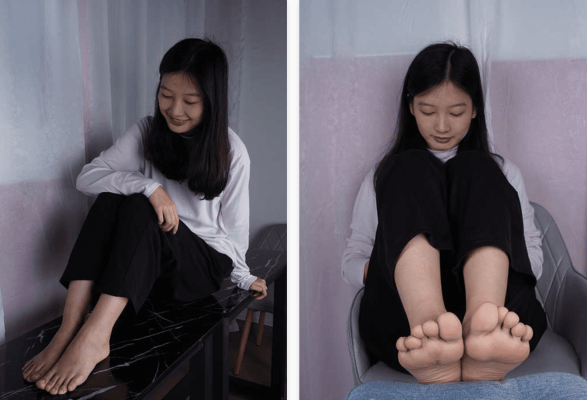 Pary学生模拍 | 新模燕玲首次拍照就能大方展示美脚-视频截图