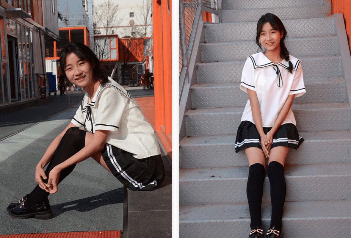 初夏女神 | 点点之日韩风云JK短丝袜及膝袜(带视频)-视频截图