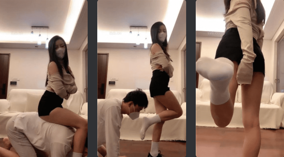 宝爷 | 黑鞋白袜S调教之虐打踢踹抽耳光