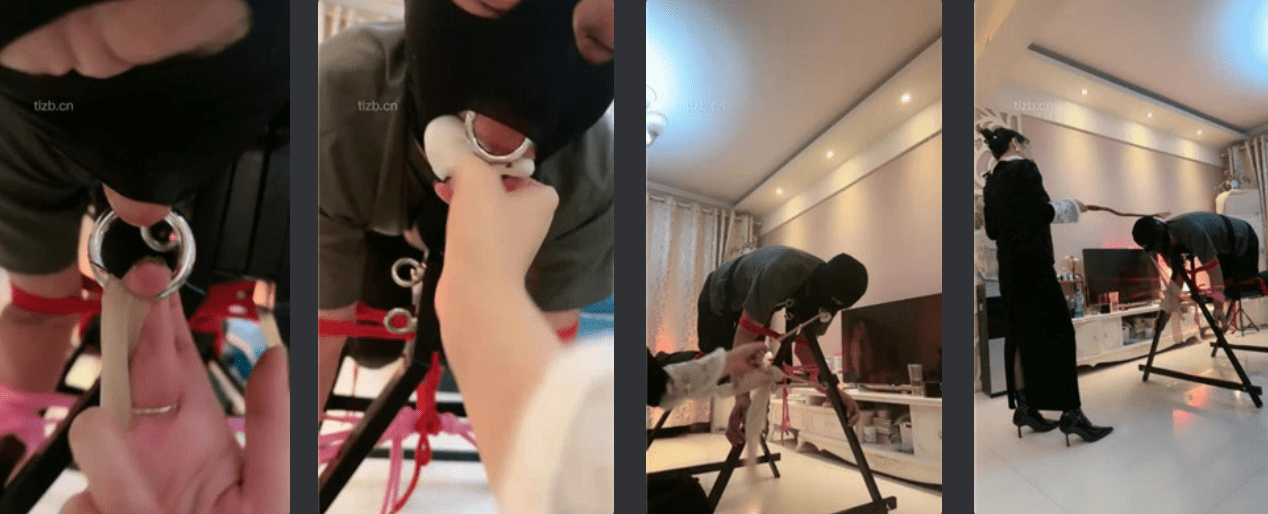 傲雪 | 强制鞭打贱奴调教之钢丝鞭打连续抽-视频截图