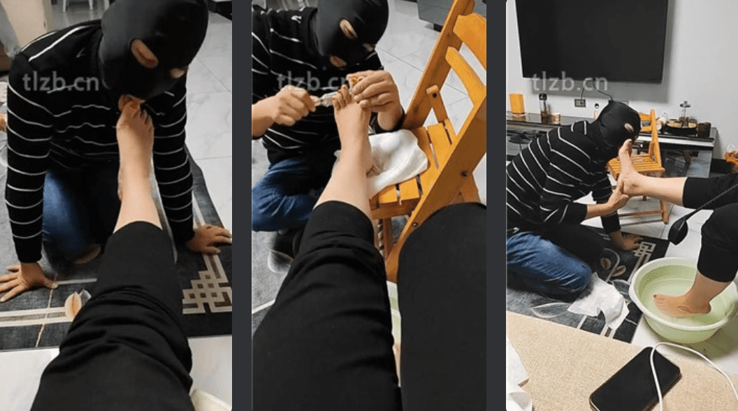 ゴールデンローズ |ドリル股間騎乗位で二人のご主人様にご奉仕、足フェチ、二視点バージョン