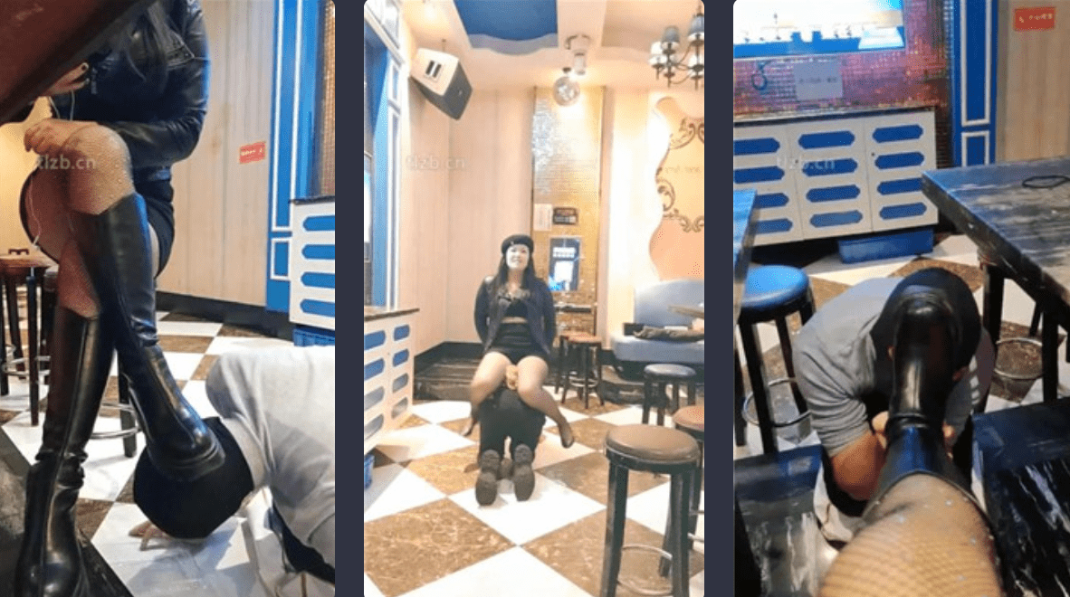 蒙娜丽莎 | KTV长靴网袜玩虐抖M老板