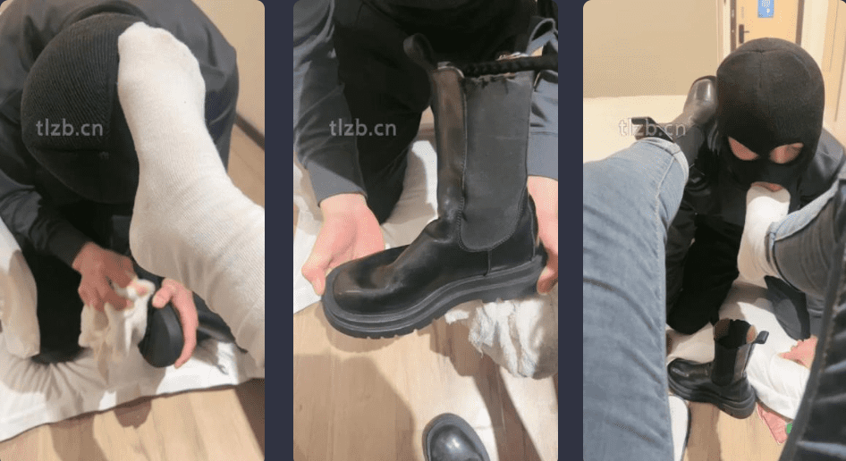 绝美兔女王 | 跪舔脏长靴臭白袜/品尝裸足