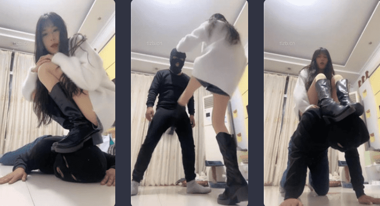 苏西 | 裸足全体重踩踏/短靴踩狗头/踢裆