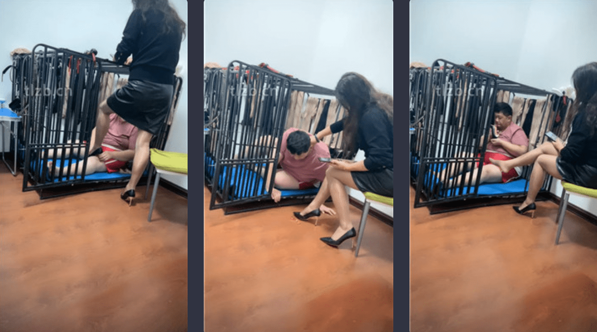 冰色 | 囚禁狗笼恋足舔