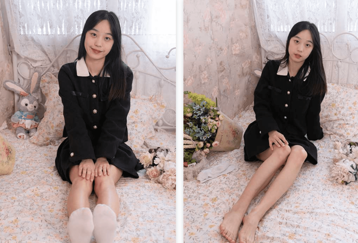 甜予摄影 | 艺艺的皮鞋、白棉袜、裸足(带视频)-视频截图