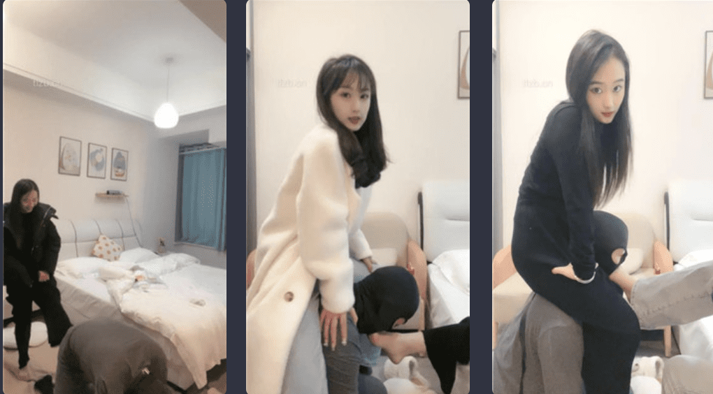 乔妹 | 姐妹花双调/捆绑/喂漱口水/踩踏/耳光/舔鞋 双视角版