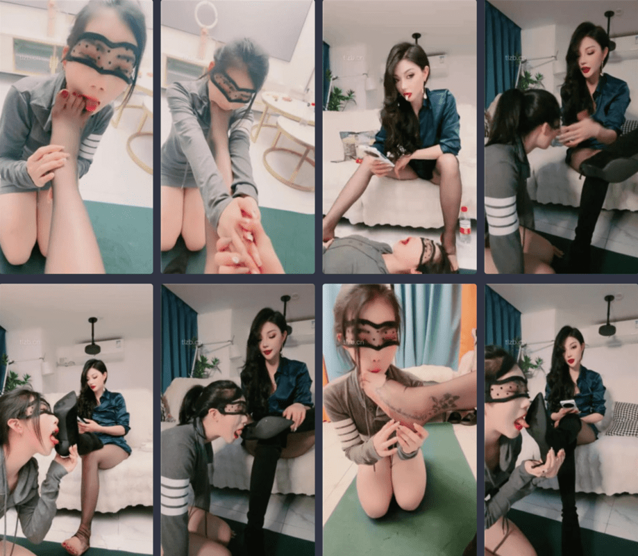 爱神 | 超美女M/舔脏长靴/喂口水/黑丝脚插嘴-视频截图