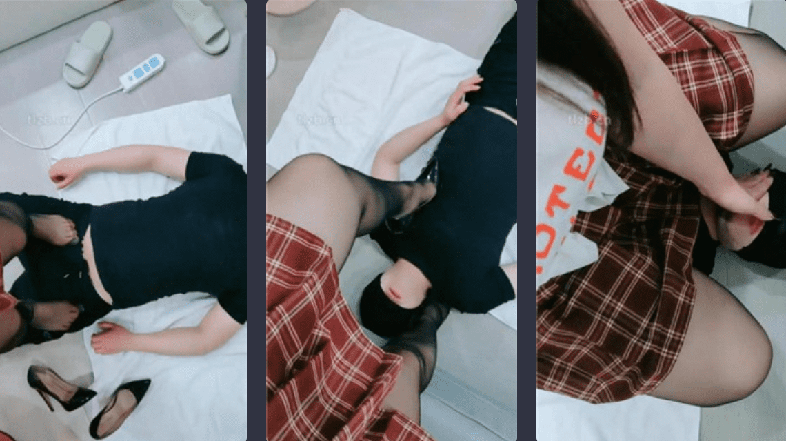 Sister Zunyu | Black silk high heels foot fetish licking