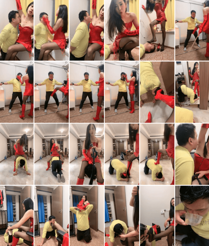 爱丽丝 | 吊绑鞭打/强制闻鞋/闻舔腋下/骑马/黑丝脚窒息-视频截图