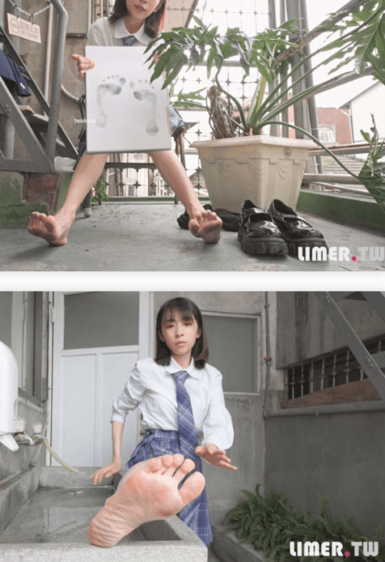 Limerence视频 | 子子 JK小腿袜到裸足的偷窥视角-视频截图