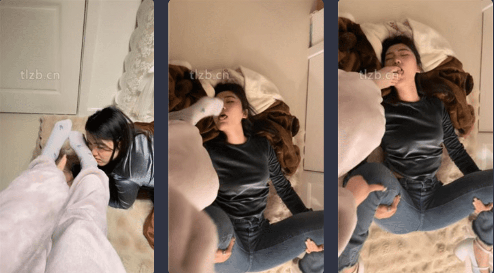 橘子没熟 | 母畜调教之对着主人的棉袜脚发骚-视频截图