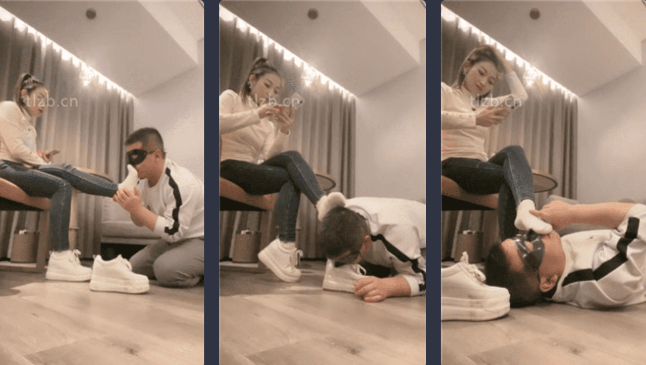 Meier | Foot Massager/White Socks Slave Training