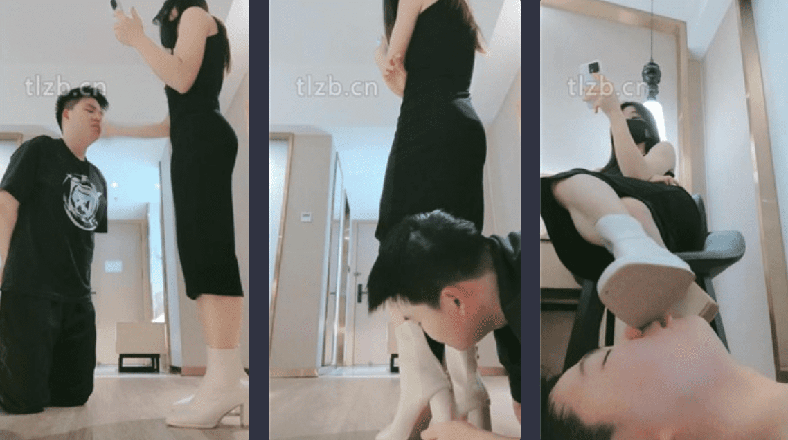 妮蔻 | 短靴女神碾压踩/胯下辱/清理脏鞋/深喉/黑船袜捂脸