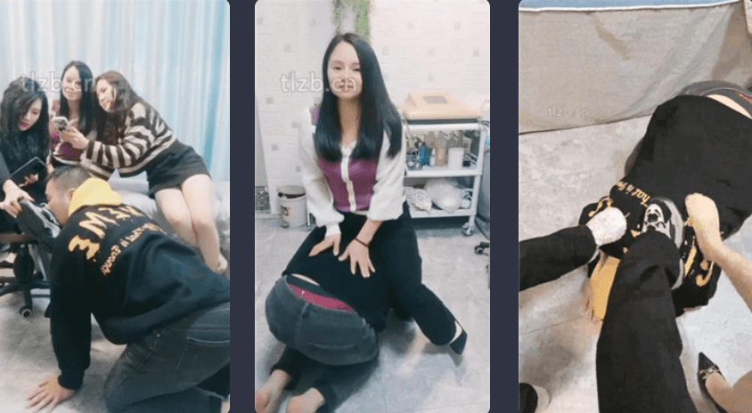 木子大大 | 3S美容院调奴/骑脖/舔脏鞋臭脚/踢踹 三视角版
