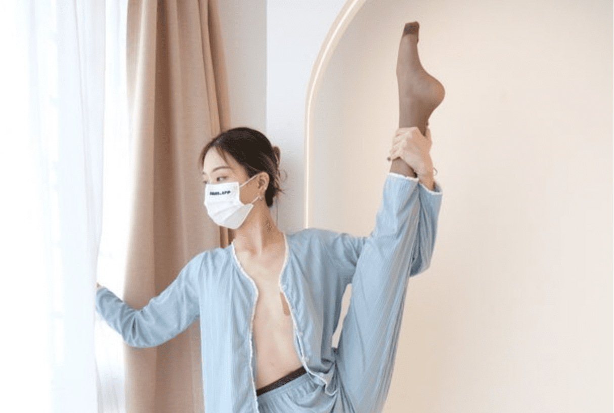 ROSI口罩系列 | 居家睡裤咖啡色裤里丝