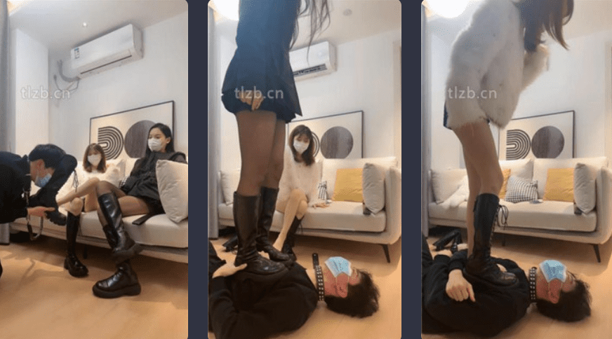 Tiantian | Bringing amateur S into the circle/drilling crotch/licking dirty shoes and smelly feet/whipping/foot plugging