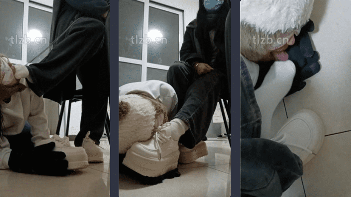 爱可呀 | 母畜调教/清理脏鞋/闻棉袜/对鞋磕头/袜子塞嘴