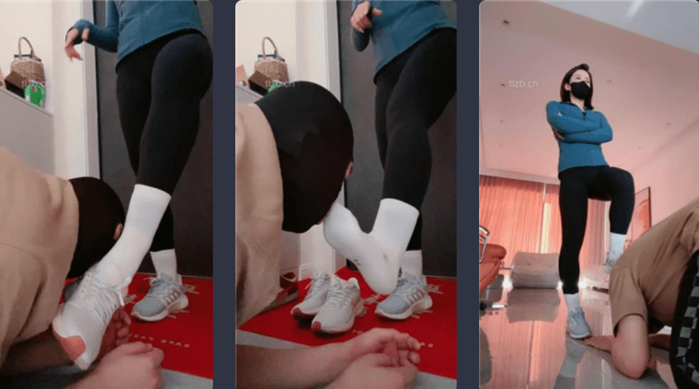 冷颜 | 家奴跪着等主人健身回家