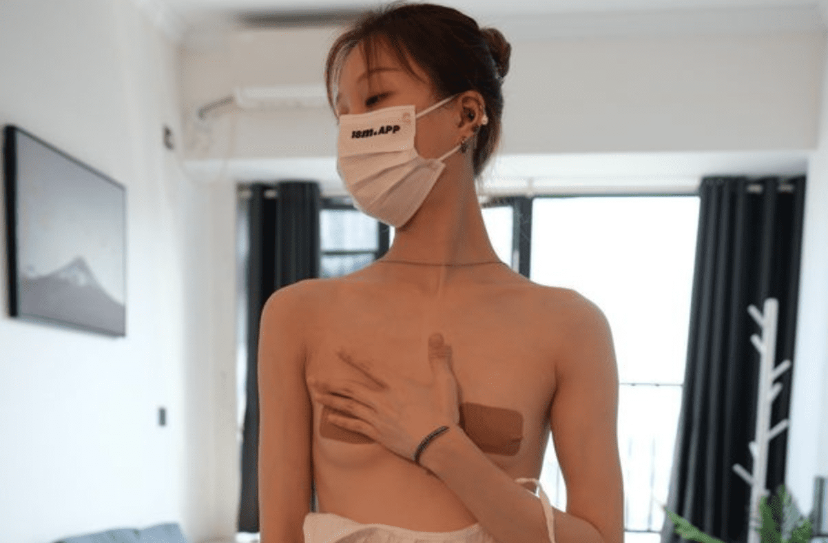 ROSI口罩系列 | 吊带裙厚黑丝袜