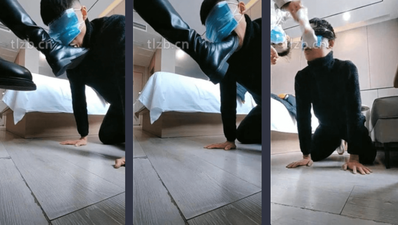草莓诺伊 | 棉袜黑丝脚闻舔/耳光/人肉坐垫