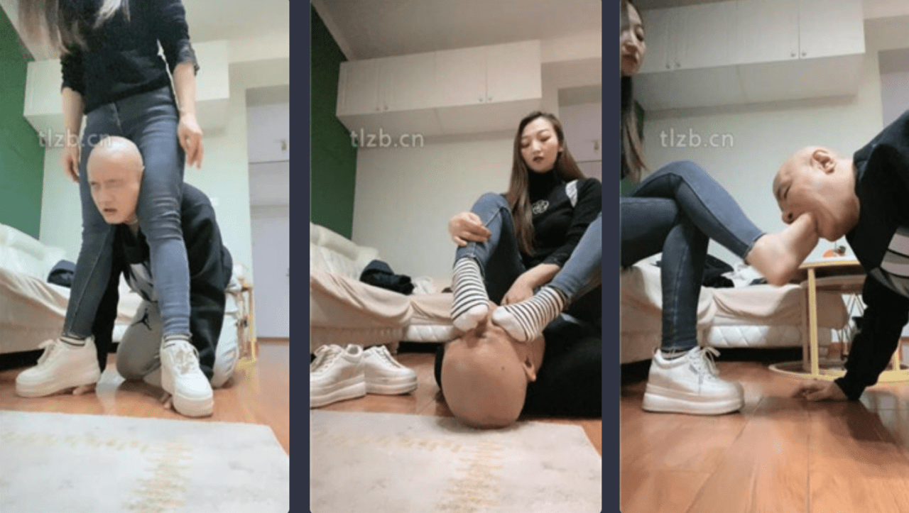 Mei Er | Licking dirty soles of socks/barefoot intercourse/kowtow to ask for holy water