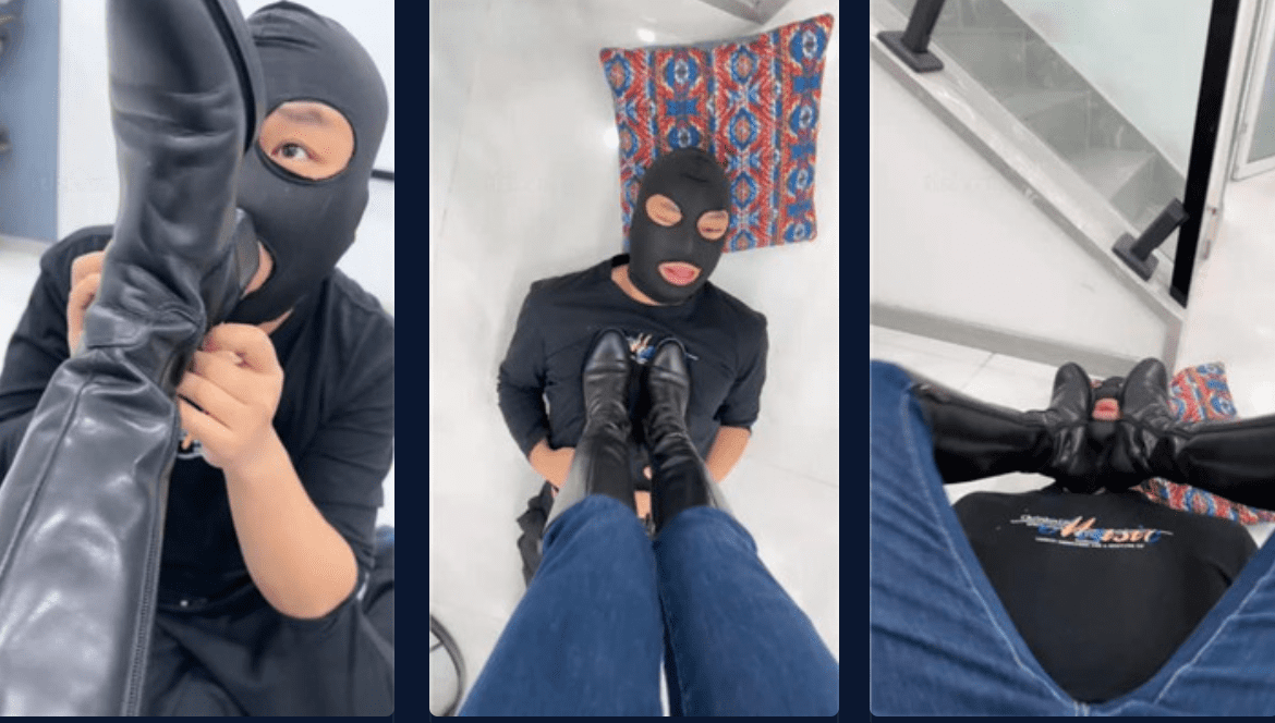 Hot sister | long boots trampling/kneeling to serve/cleaning muddy soles