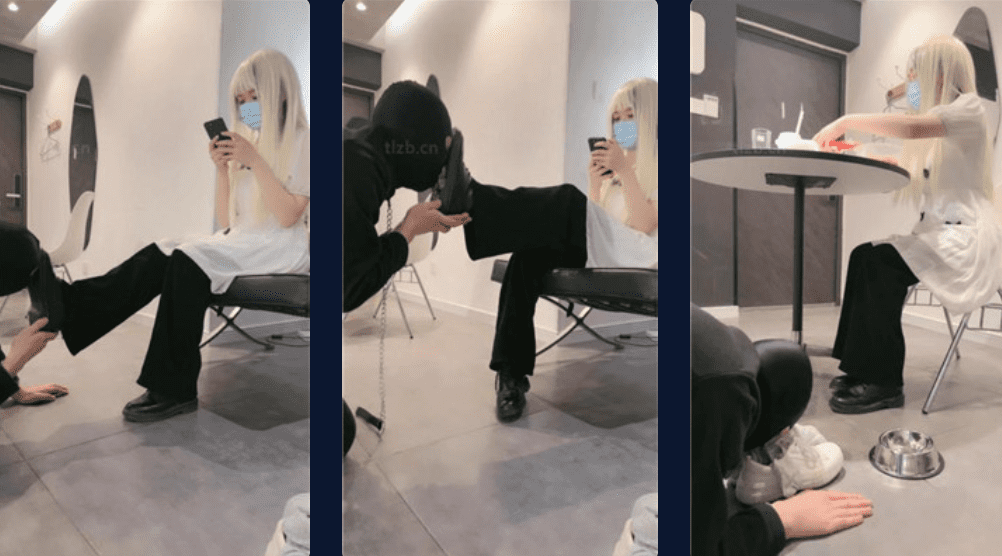 抬头直视姐姐 | 白发魔女S第一次尝试玩SM