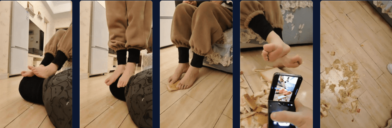 樱樱 | 双S俄罗斯混血S踩面包踩狗调教-视频截图