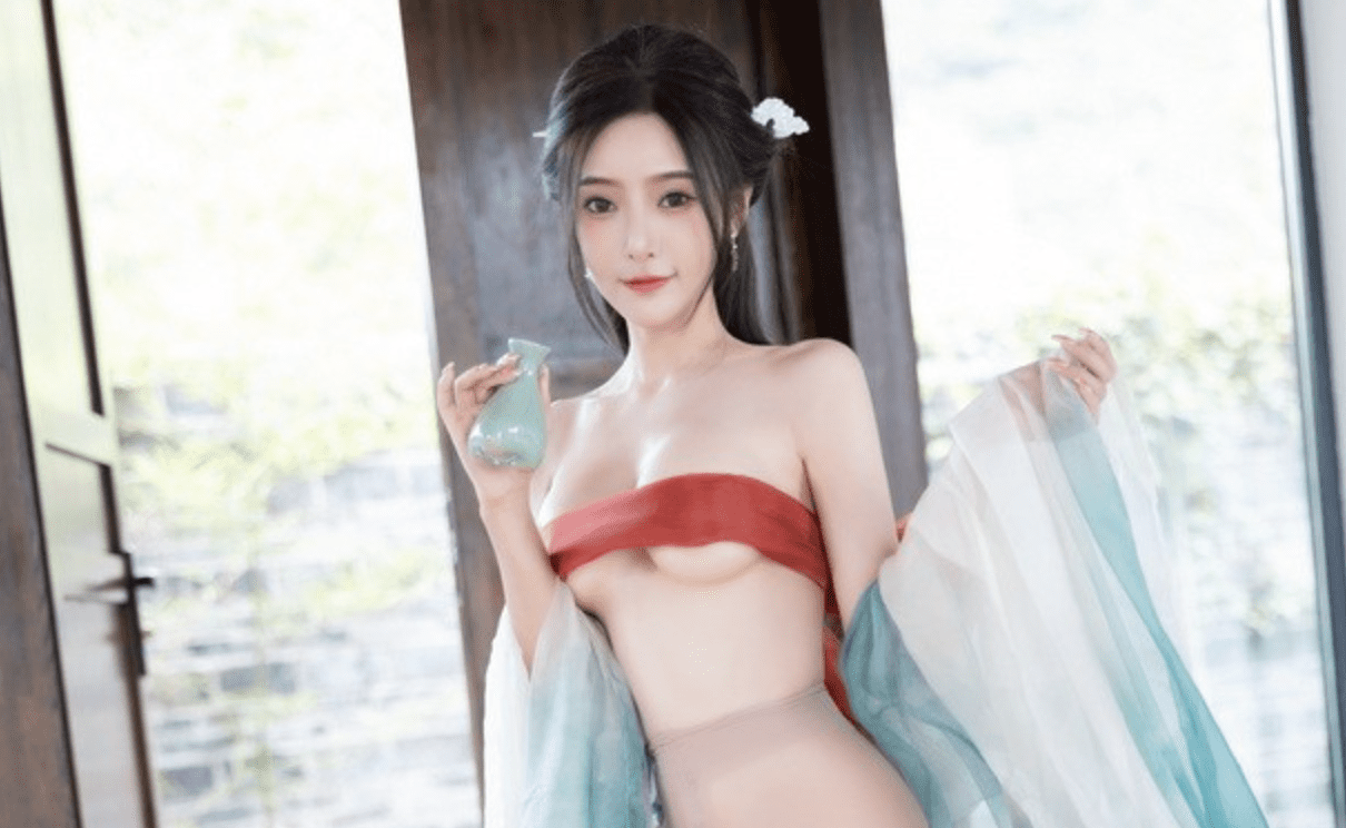 王馨瑶Yanni  | 内购无水印 绿色古装抹胸丝袜