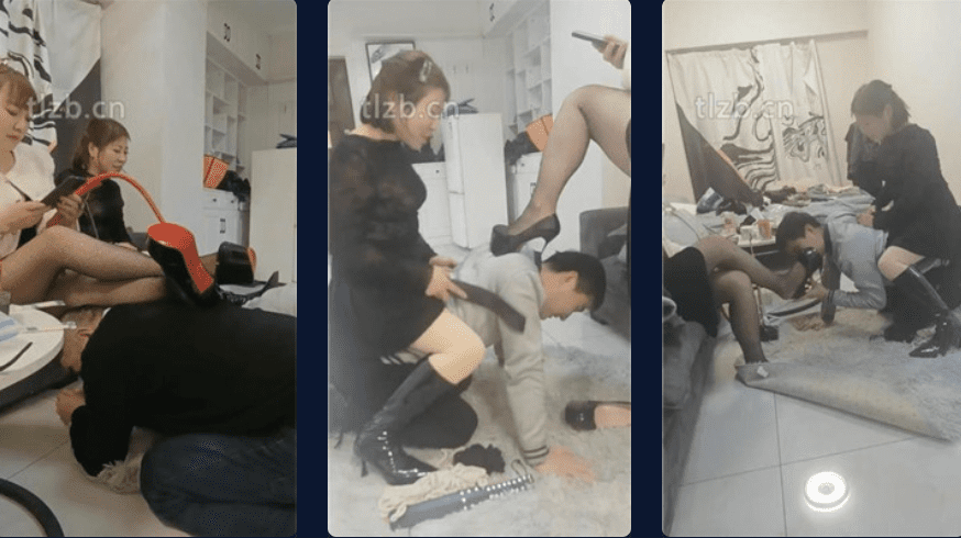 乐爷 | 双S玩弄脚底下贱父子狗