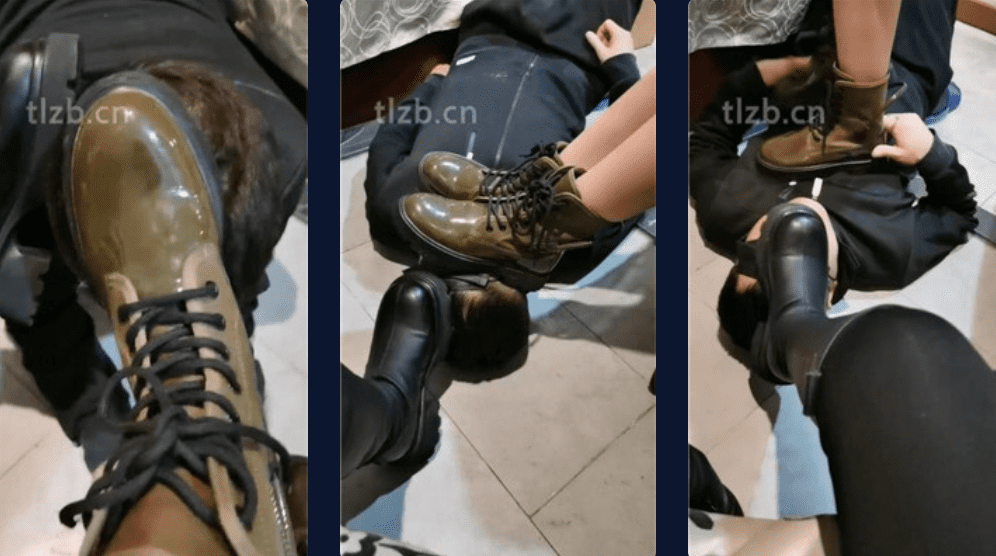 Wenwenwenwen | Developing double S art school goddess to clean dirty boots