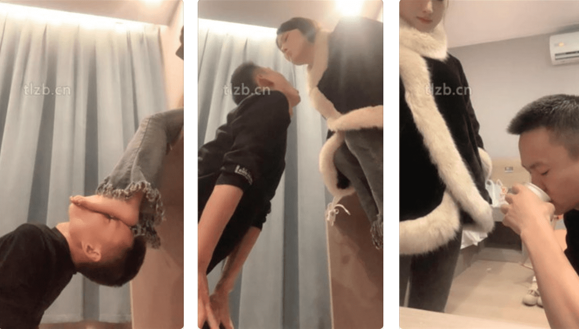 娩娩大魔王 | 绿帽前男友裸足狂舔-视频截图