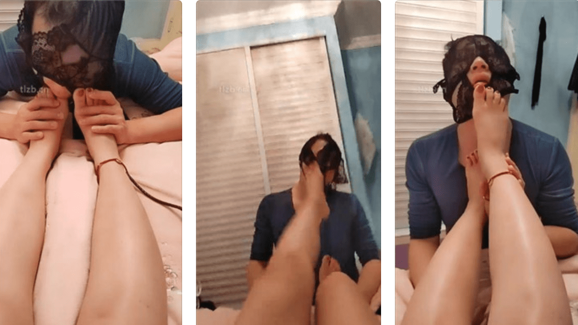 Queen of Laughter | Full version of panty pullover foot fetish licking