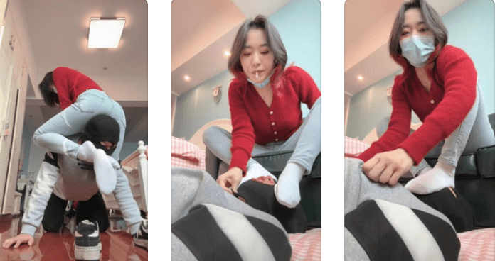 朱砂痣 | 和我的脚底接吻/超臭白袜脚捂脸