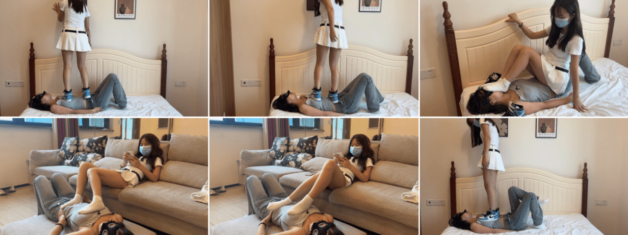 208少女宿舍 | 运动后全体重踩踏女m-细节图