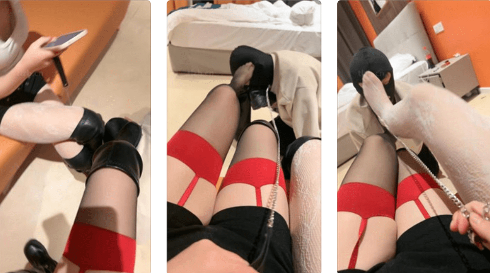 妈咪酱 | 绿帽狗做姐妹花的脚下奴