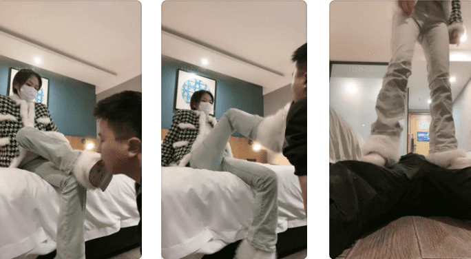 乔妹 | 跪舔毛毛脏鞋/跳踩脚垫