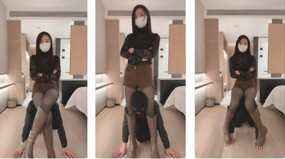 Xiaoya | Goddess in long boots/human cushion/crushing/data cable pulling/finger pinching
