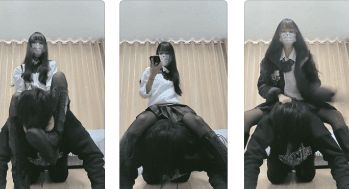 Cute Ghost | Crotch worship/broken neck riding/human cushion/full body weight trampling
