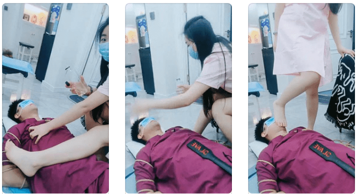 绾颜 | 捆绑闻着护士的脚发骚