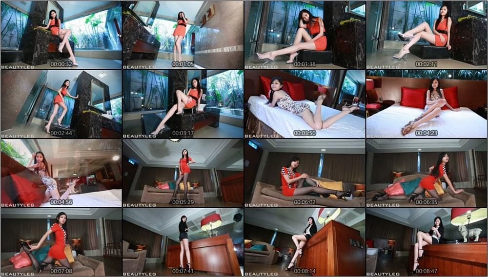 Beautyleg视频 | Avy的高跟系带凉鞋-视频截图