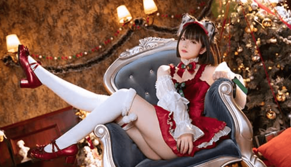 ゆゆクリスマスの小さなお嬢さんの白いストッキング
