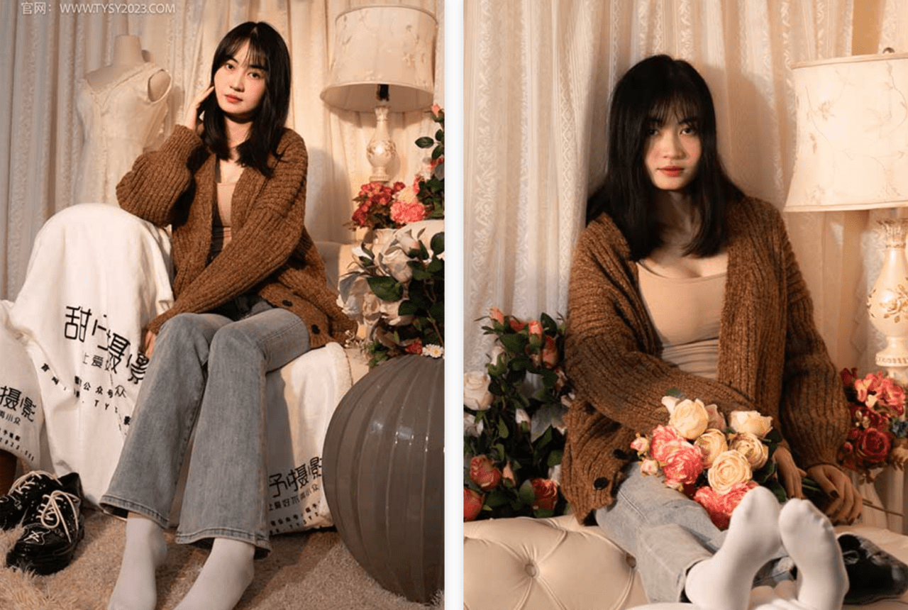 甜予摄影 | 小野的皮鞋、白棉袜、油亮灰丝袜(带视频)-视频截图