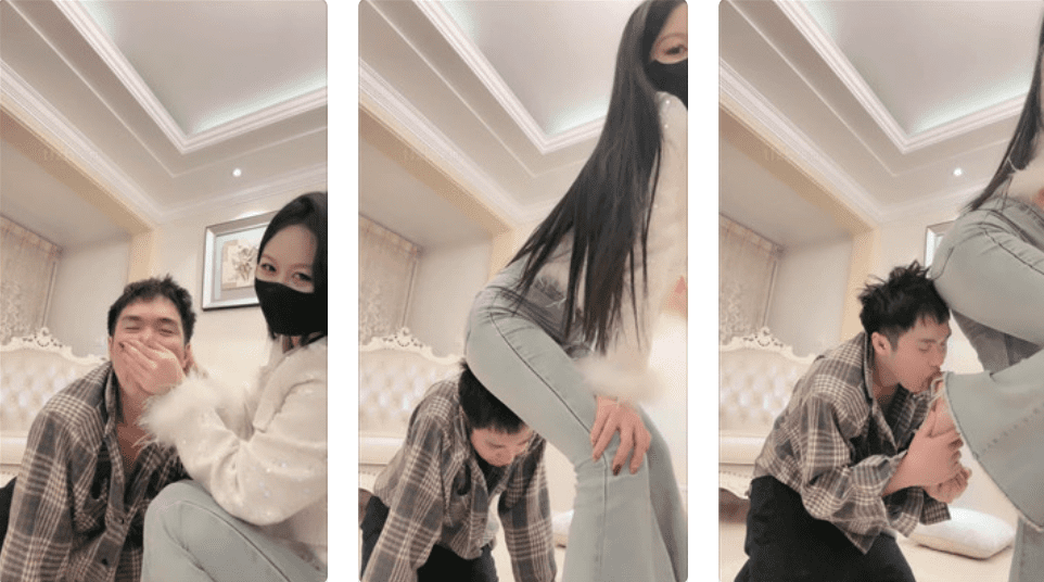 桃幼幼 | 狂舔休闲板鞋/踢踹虐打/近距离恋足舔 完整版