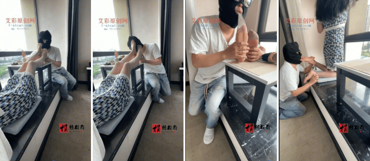 摸丝校尉 | 撕开嫩妹的丝袜疯狂舔舐玉足-视频截图