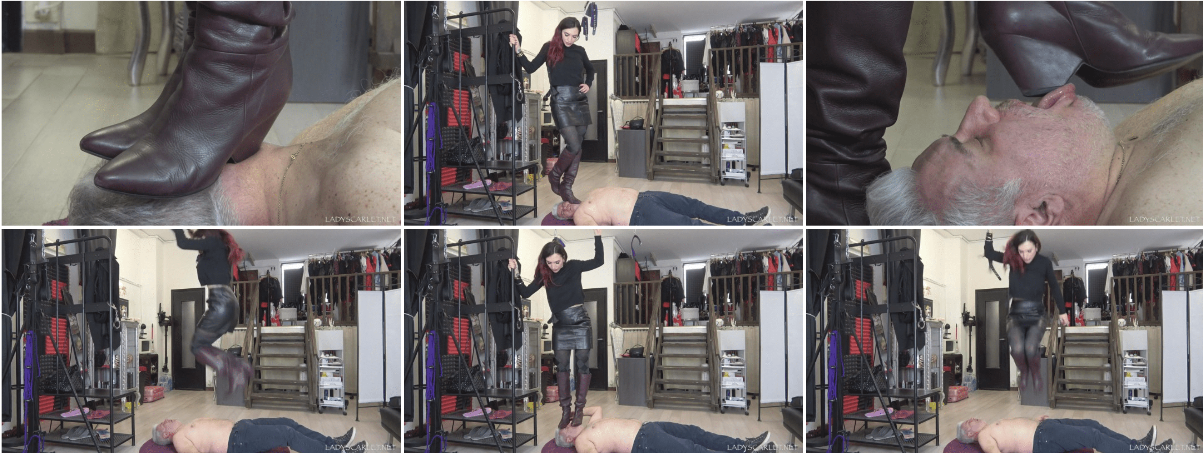 scarlet | 御姐lady scarlet美靴跳踩男人-视频截图