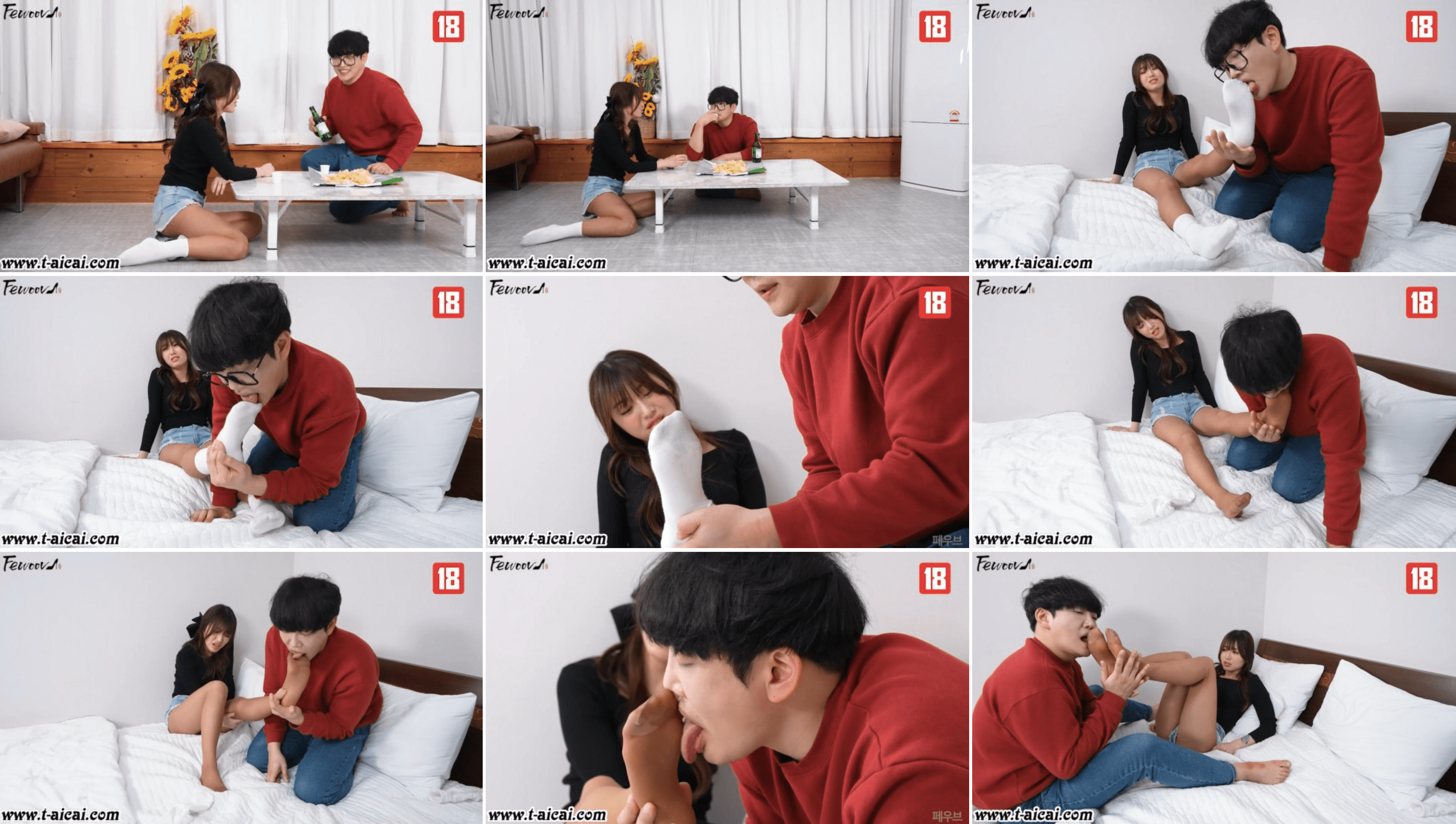 fetishwoman系列 | 把美女灌醉舔她脚-视频截图